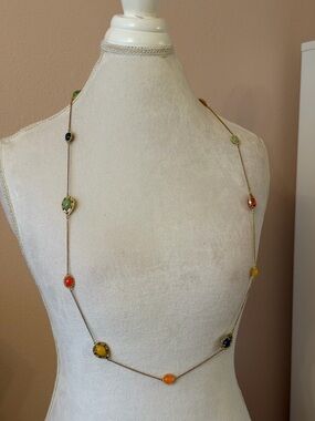 Kate Spade New York Blue Crystal & Gold-Tone Pendant Necklace